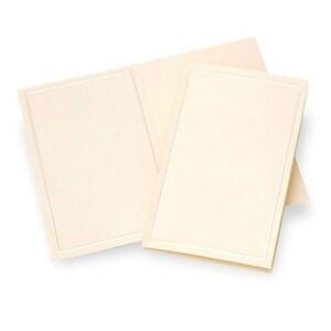 Gartner Pearl/Ivory 50 count Blank Invitation Program Wedding print at home